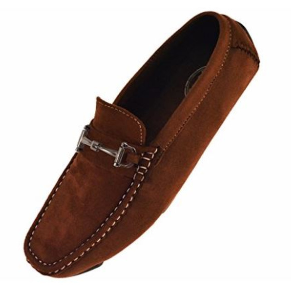 AMALI DRIVING LOAFER SHOES WITH SILVER BUCKLE - Picture 3 of 4